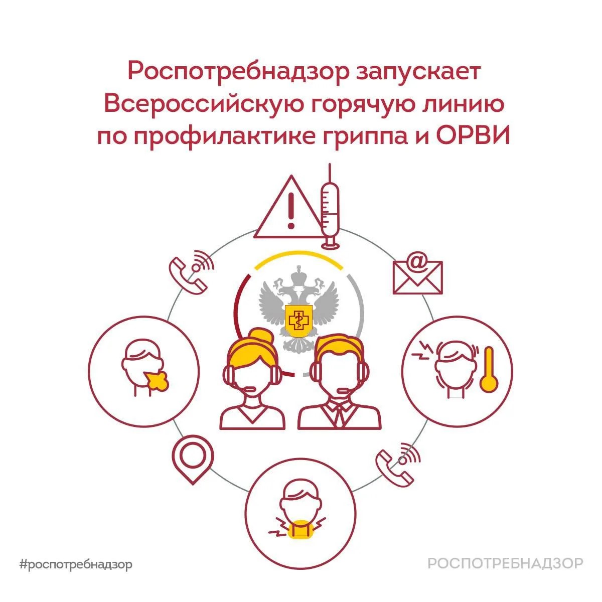 Горячая линия по вопросам профилактики гриппа и ОРВИ