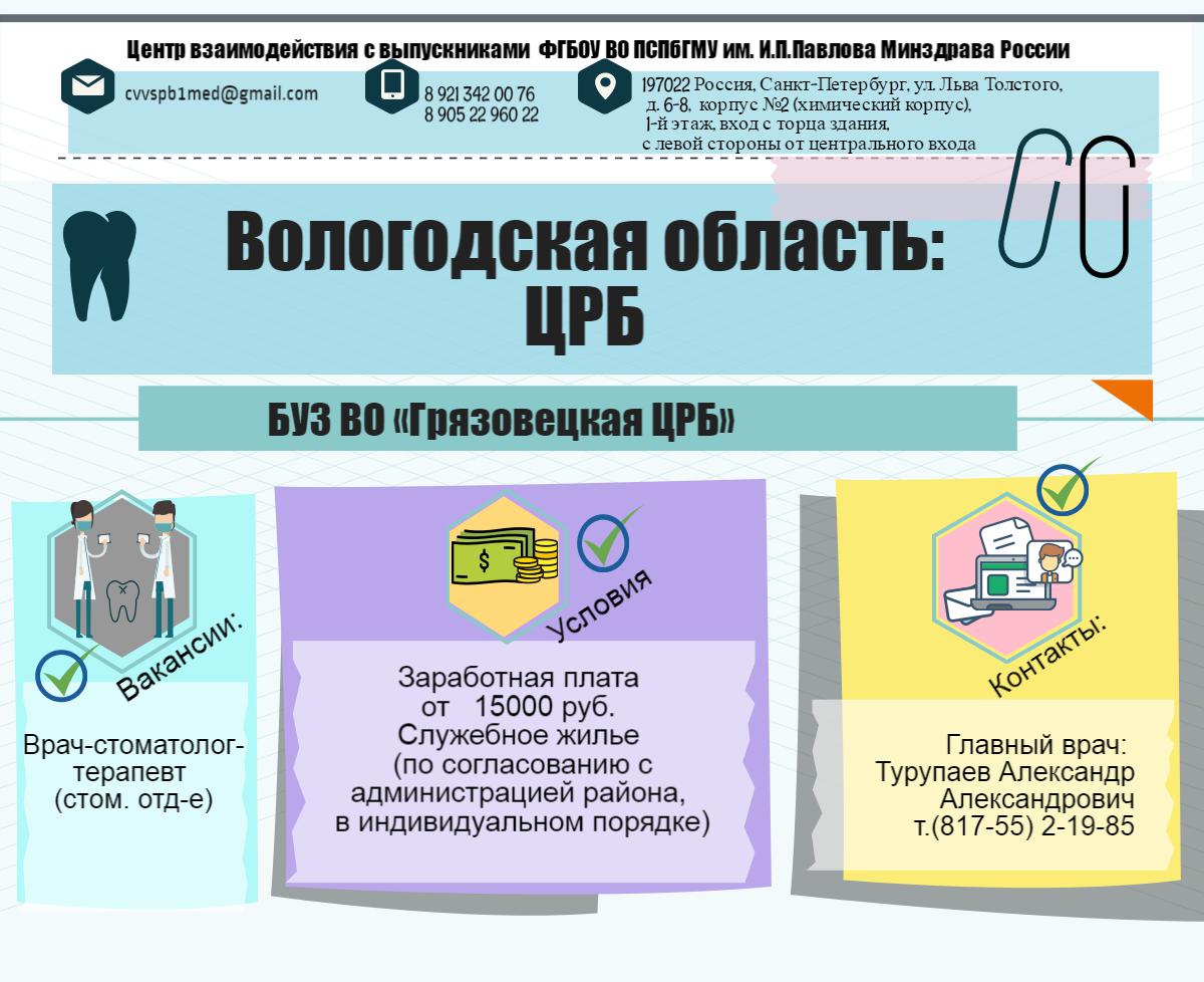 Вакансии в государственных учреждениях врача стоматолога